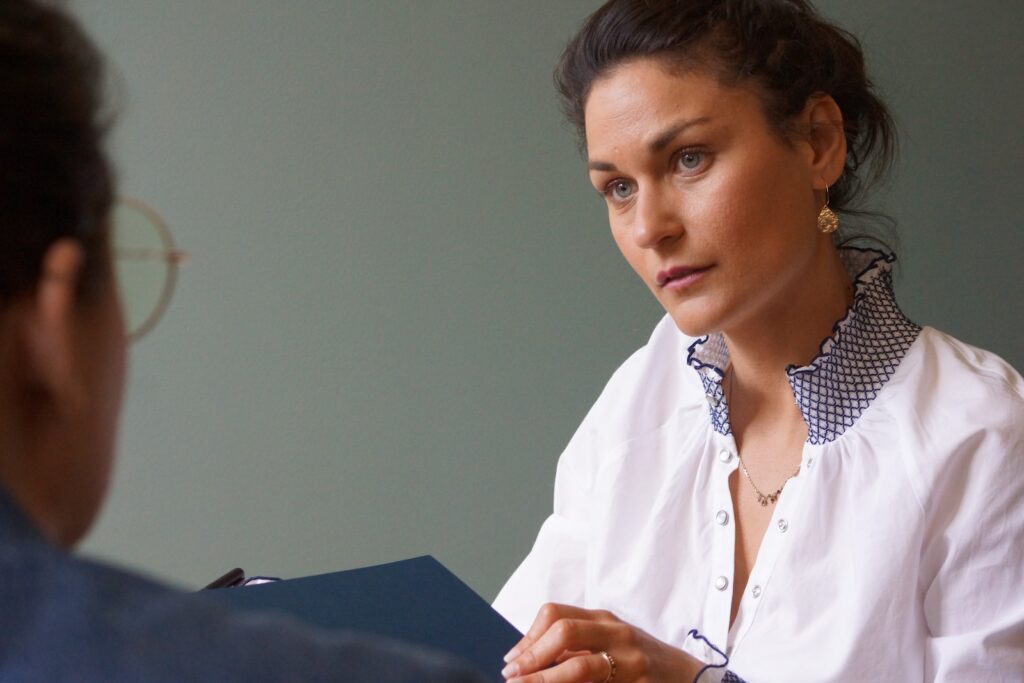 Chloé Sargis en séance de coaching de développement personnel