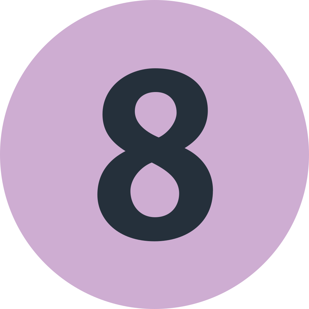 logo ligne 8 du métro paris